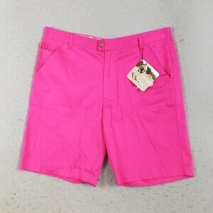 Royal & Awesome Shorts Mens 38 Pink Golf Performance Stretch Fun Party New